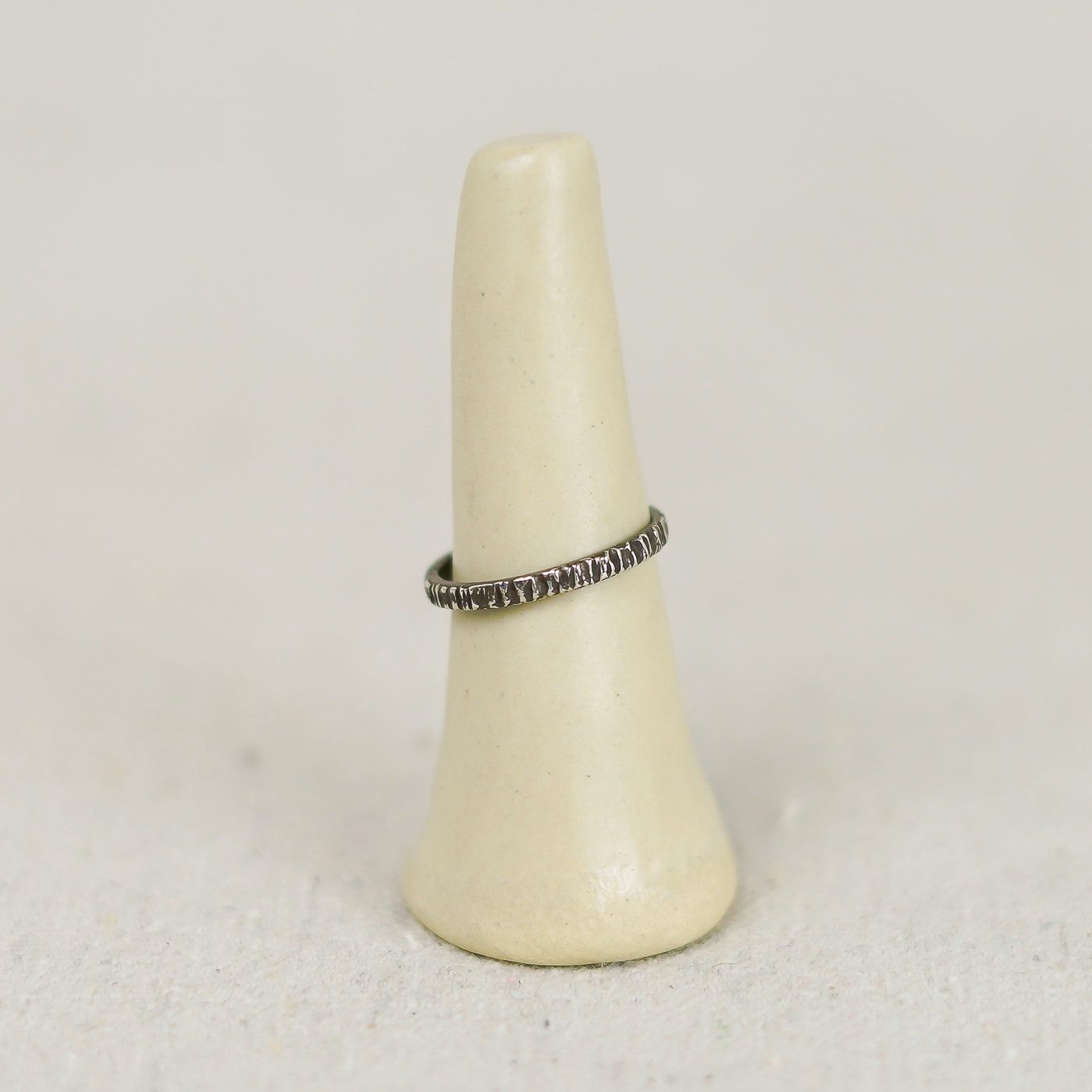 sterling bark ring
