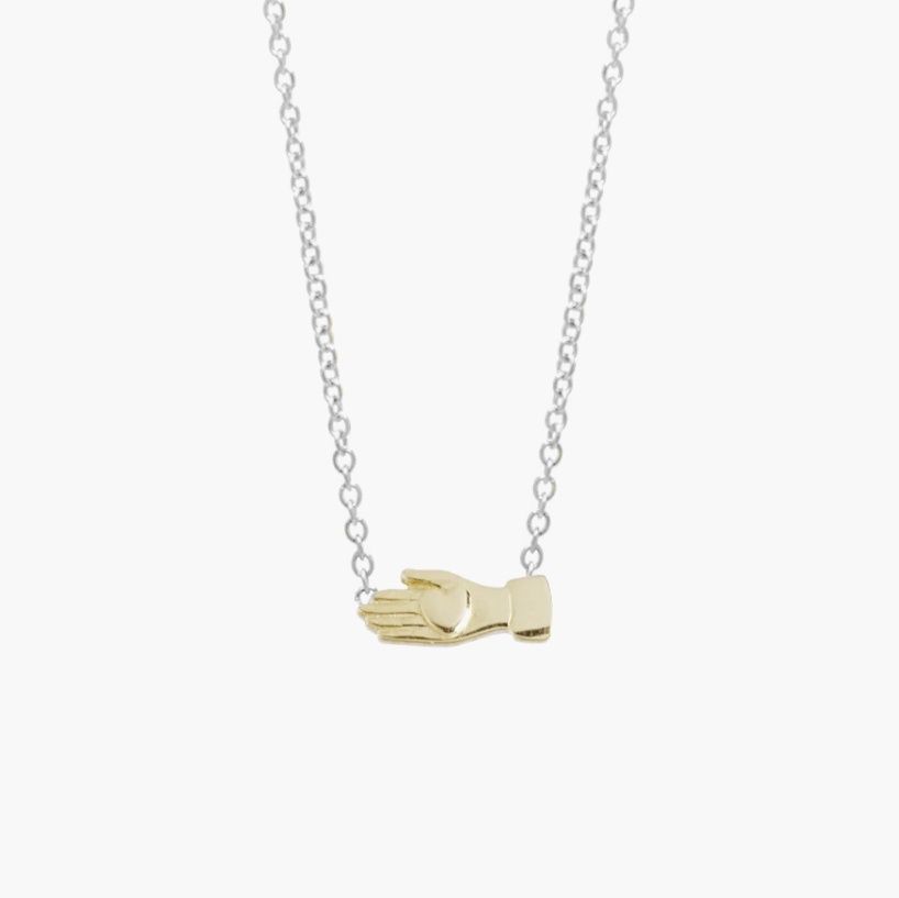 heart in hand necklace