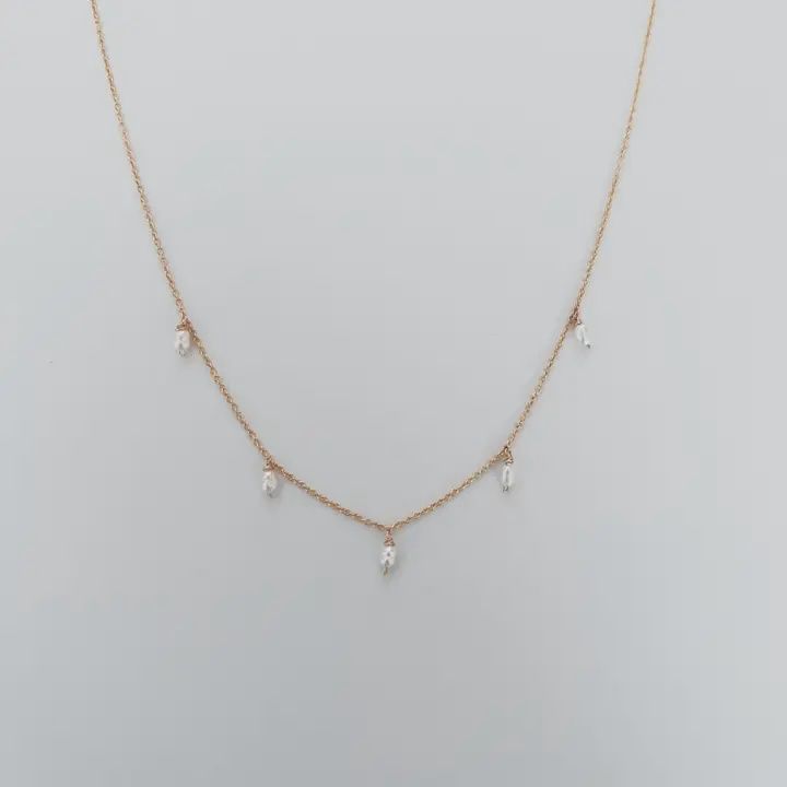 Five Small Pearl Necklace