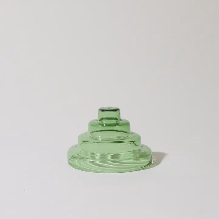 Glass Meso Incense Holder | Verde