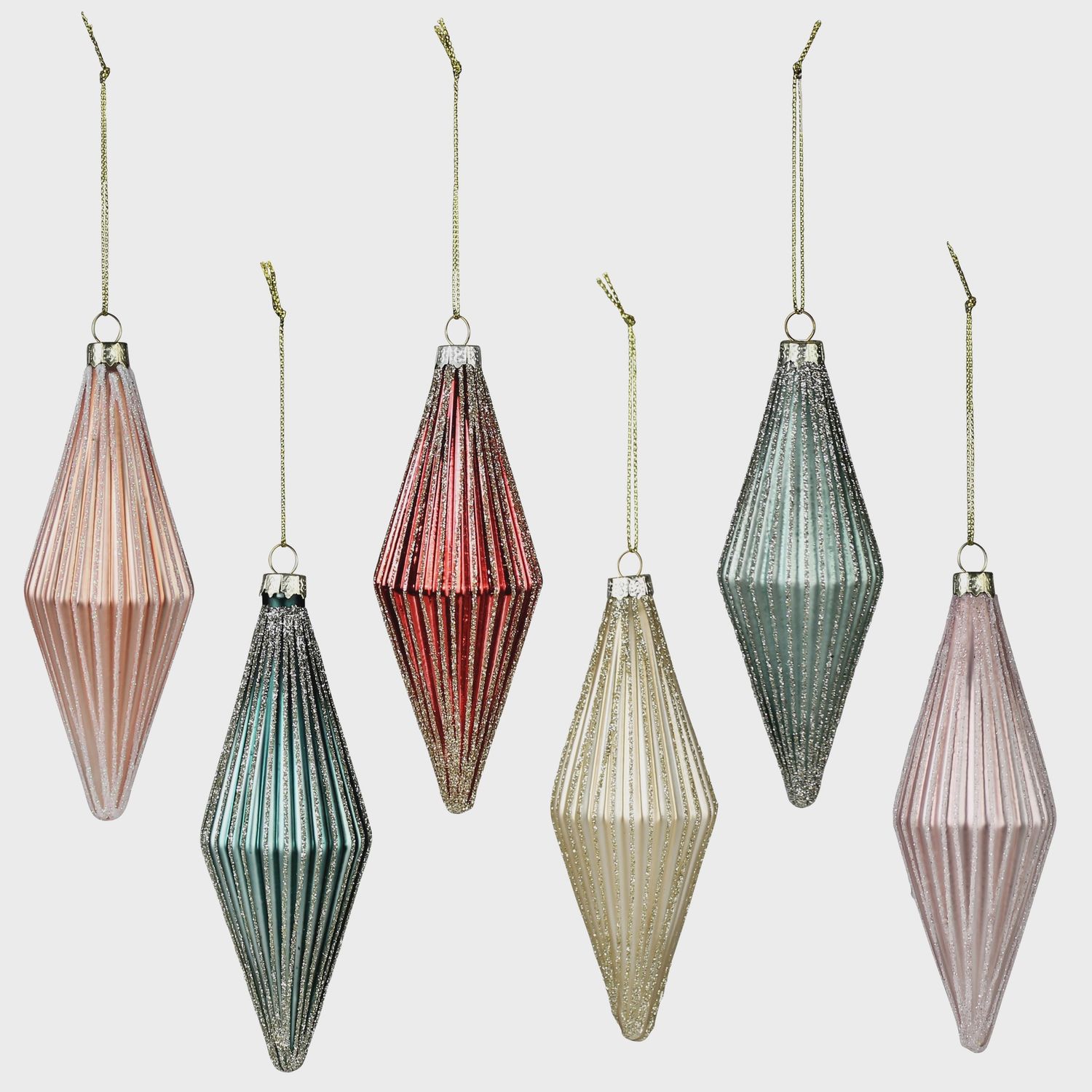 Ribbed Rhombus Ornament