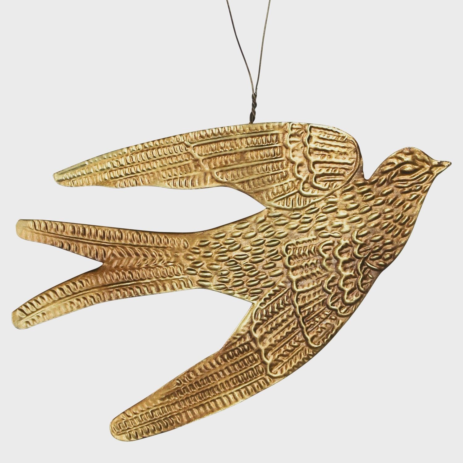 Antique Gold Bird Ornament