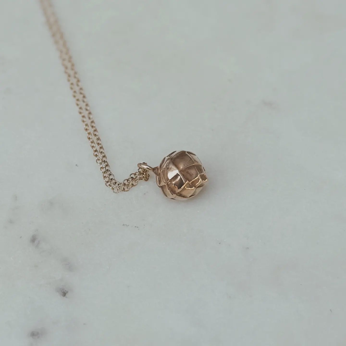 Artichoke Pendant Necklace Bronze