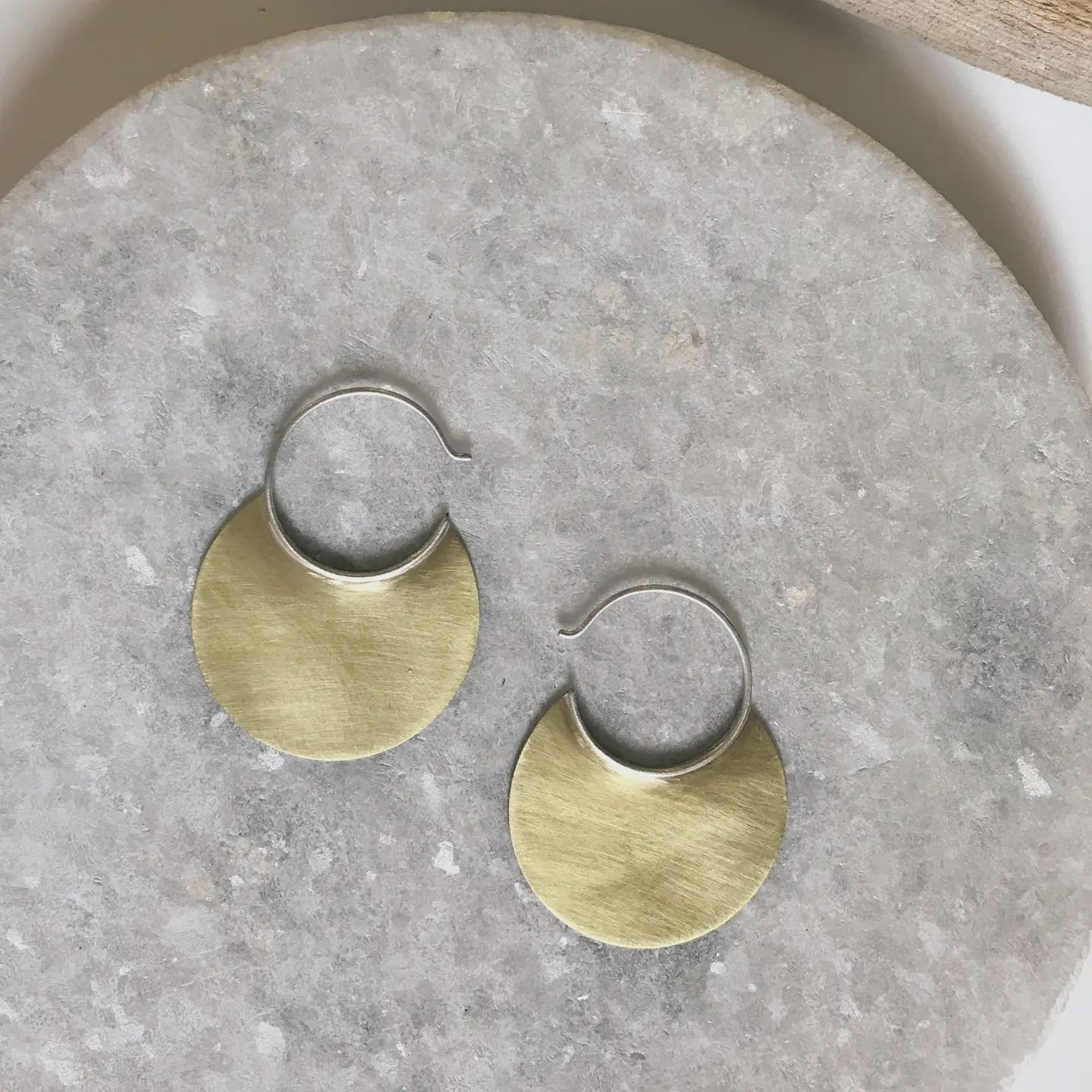 Small Disc Circle Hoops