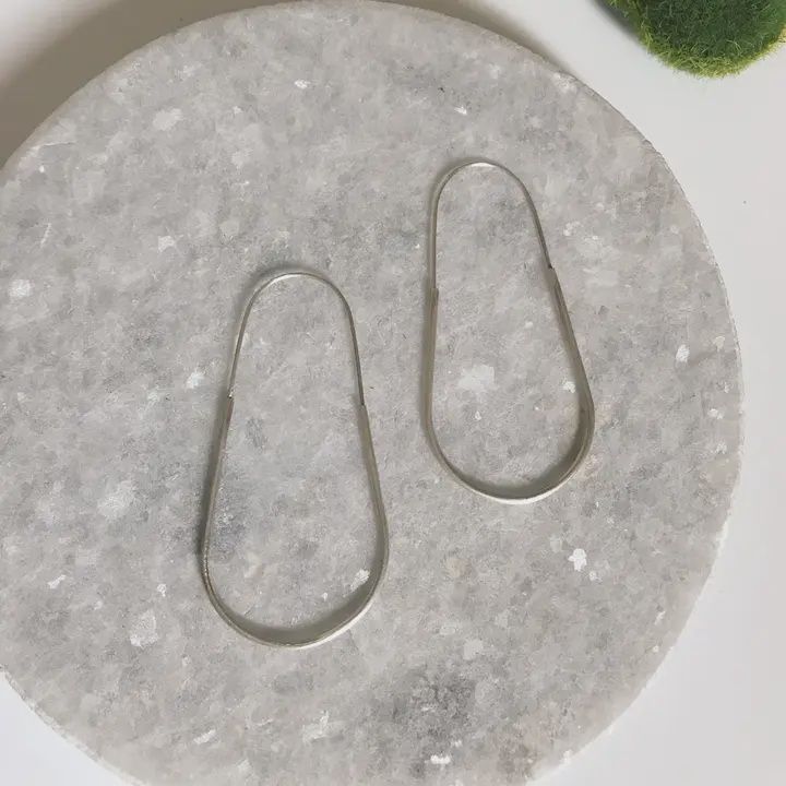 Big Silver Hoops
