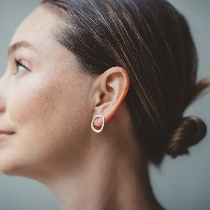 Organic Circle Studs