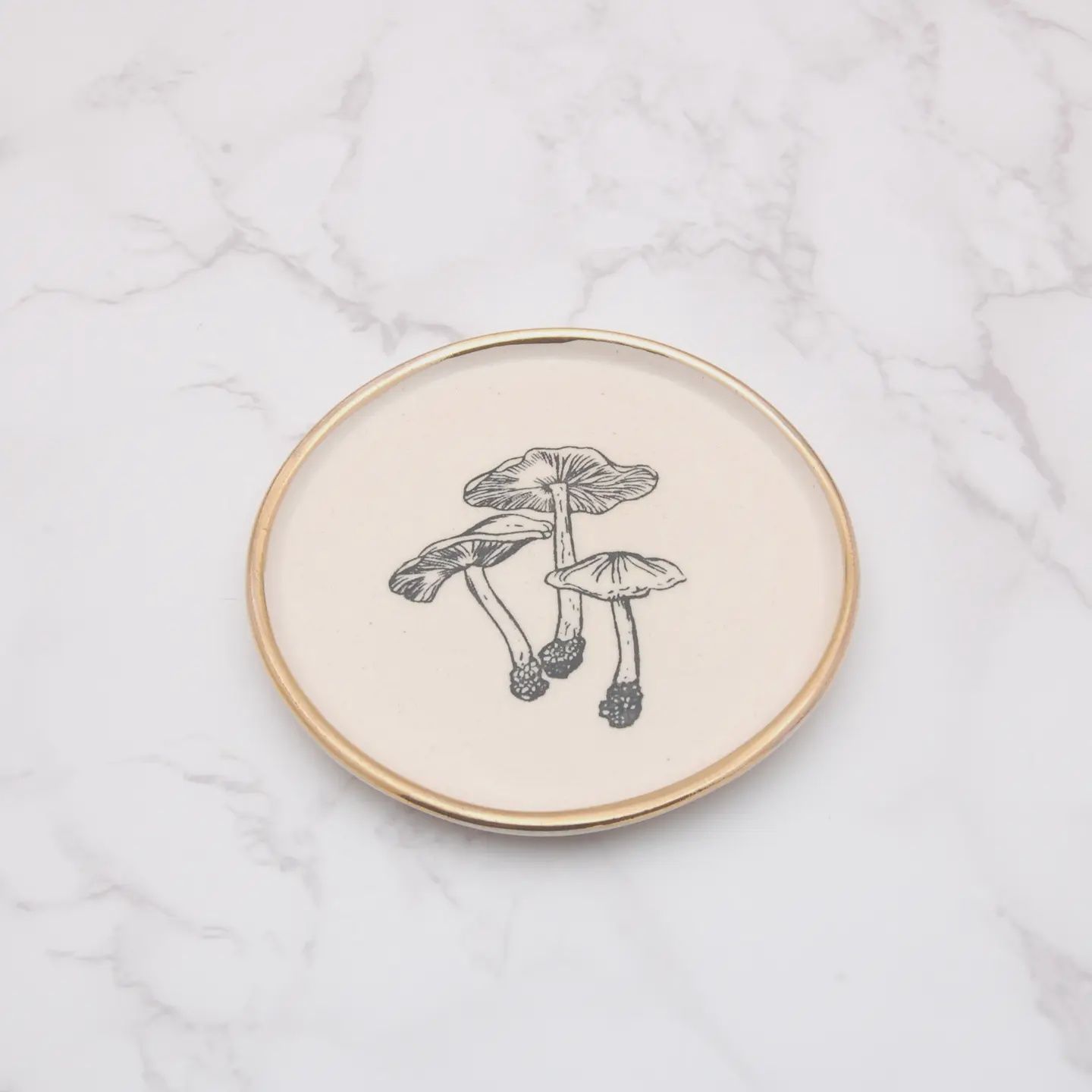 Decor Dish | Mushroom Cluster 4"