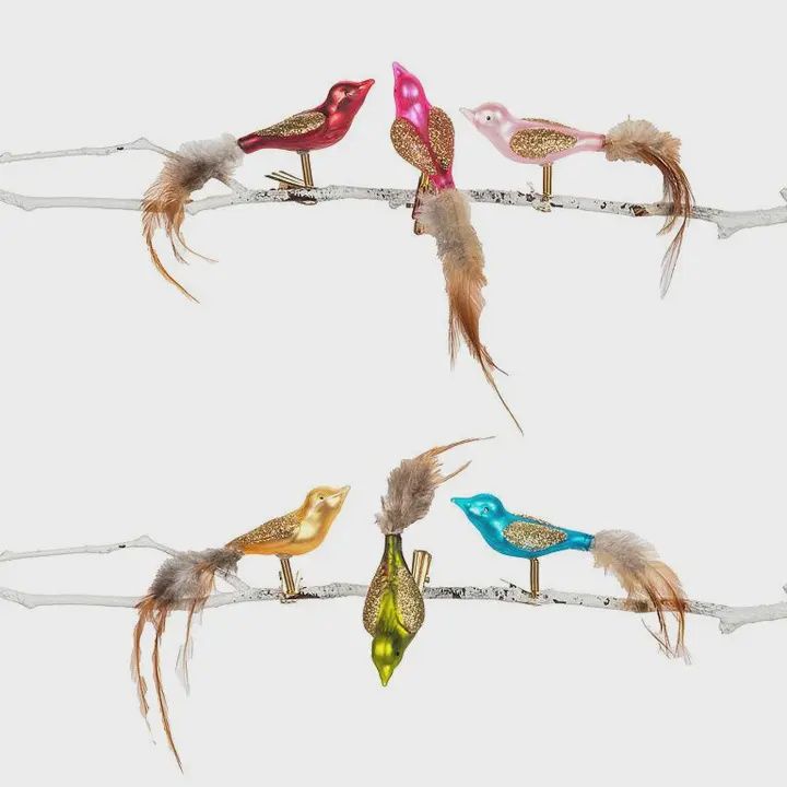 Feather Tail Bird Ornament