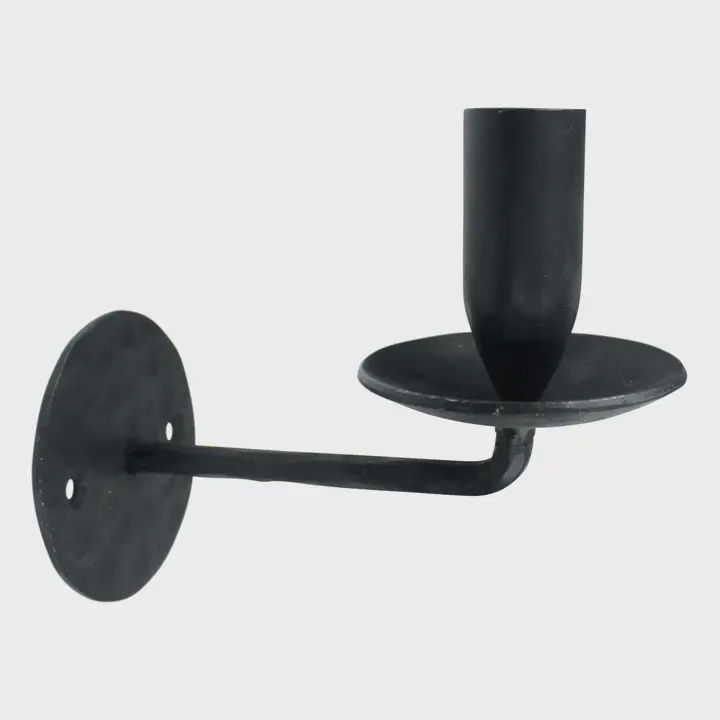 Ascot Taper Wall Sconce, Black