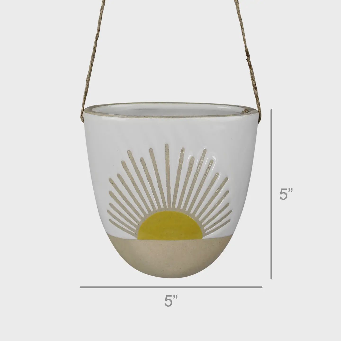 Hanging Vase with Sun, Ceramic