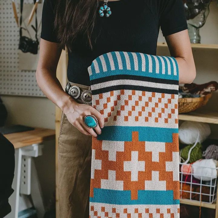 Desert Dweller Southwestern Throw Blanket