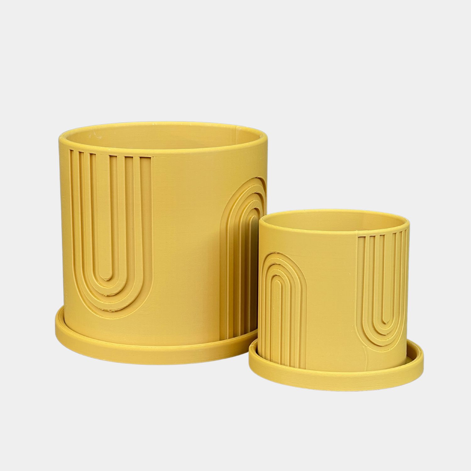 Nordic Rainbows Planter | Mustard, Size: 4"