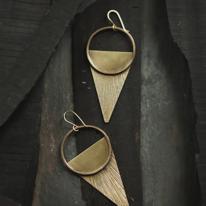 Etched Sunset Earrings