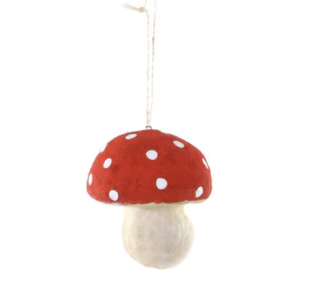 Cotton Mushroom Medium Ornament