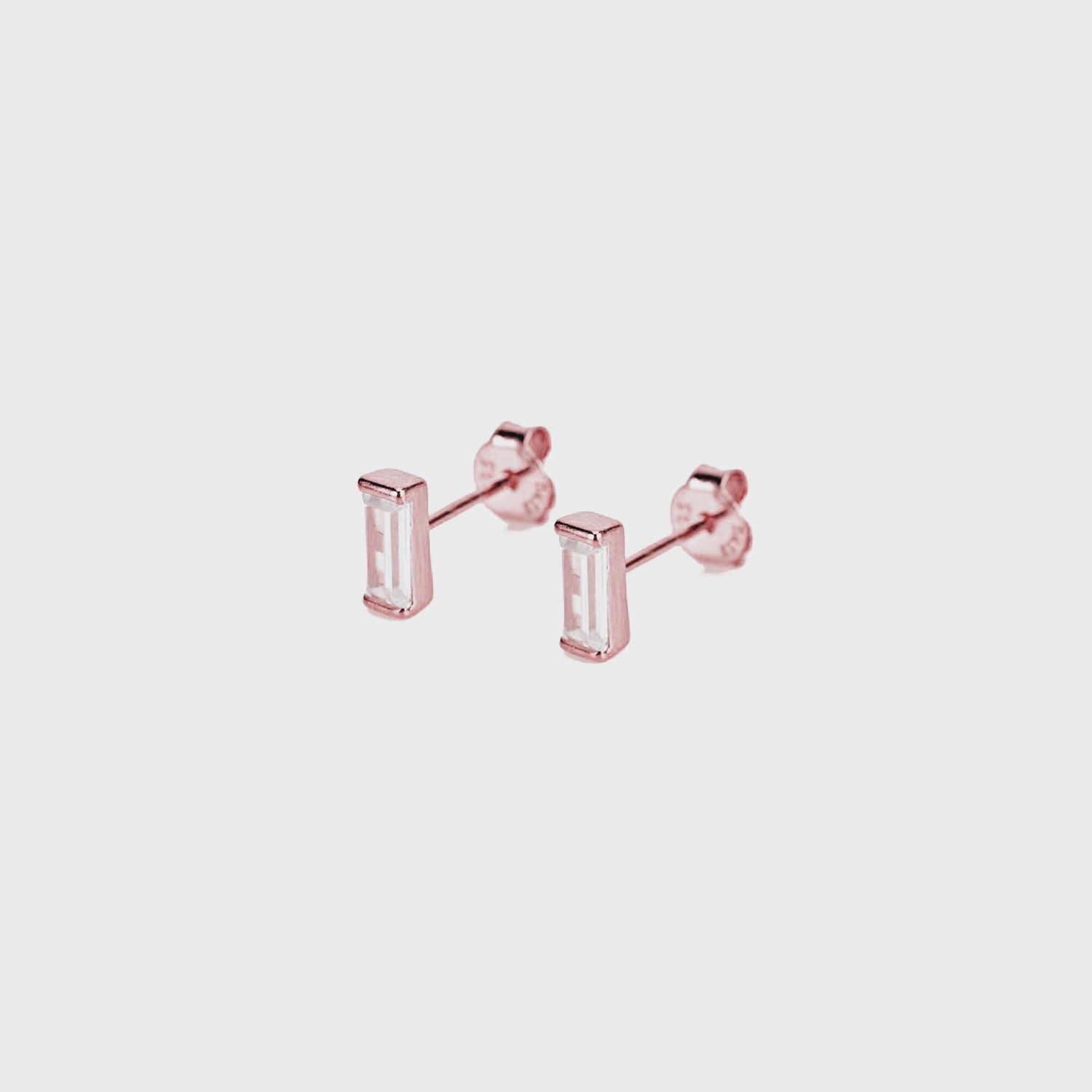 CZ Baguette | Rose Gold