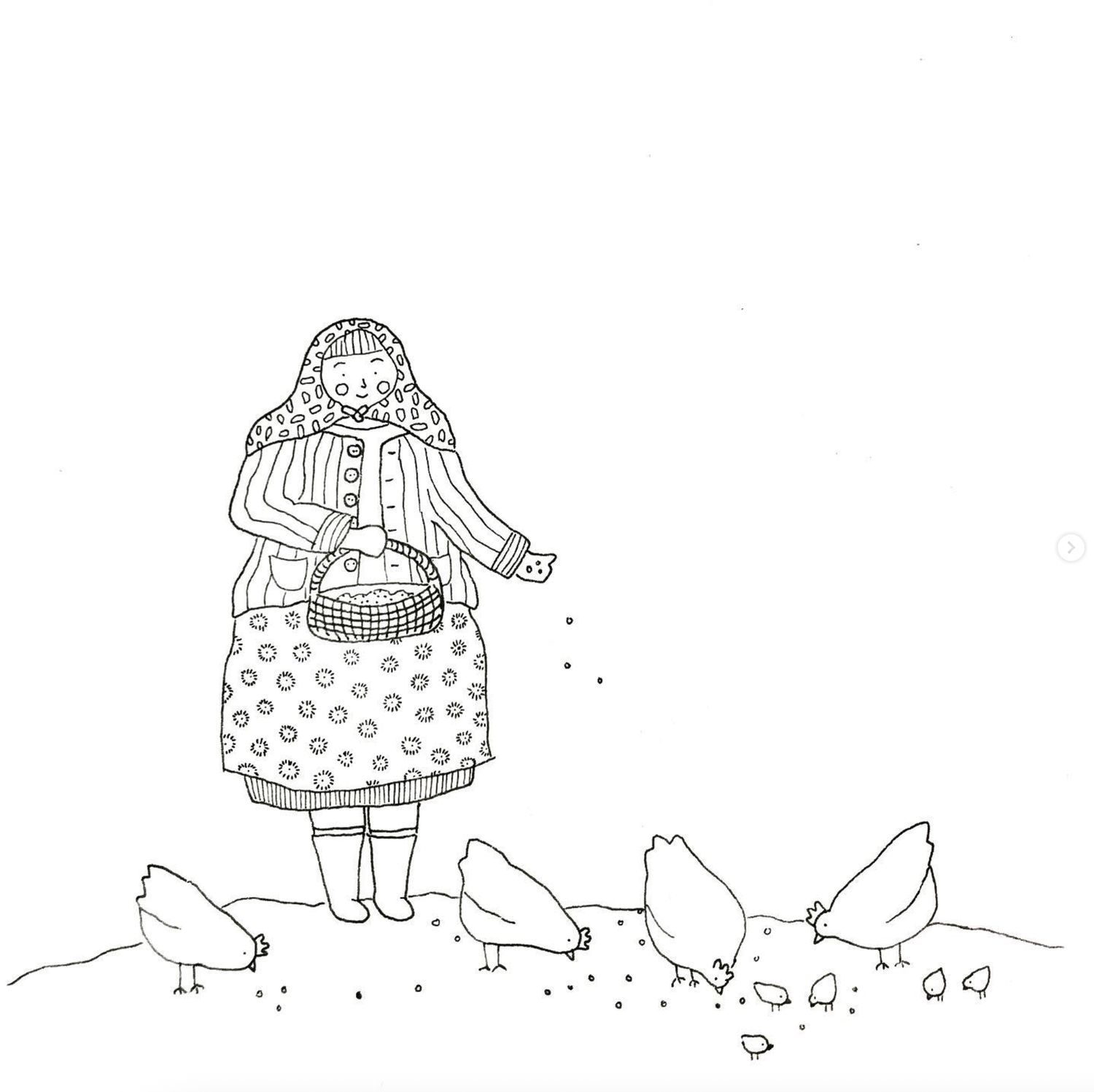 Little Whimsey Greeting Cards, design: chicken lady