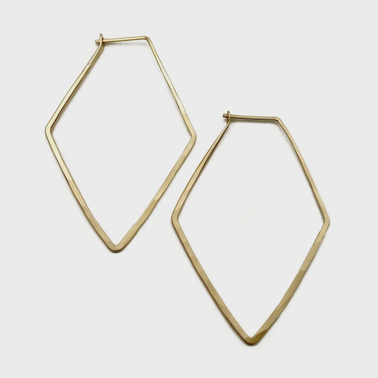 Diamond Hoops, metal: Gold Plate