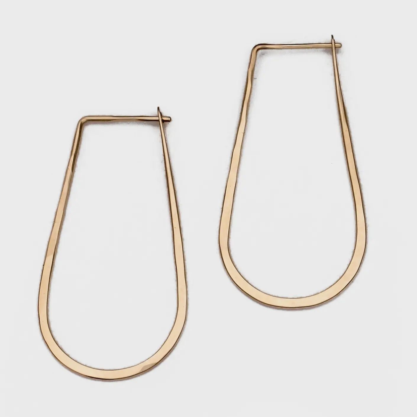 Drop Hoops, metal: 14k Gold Plate