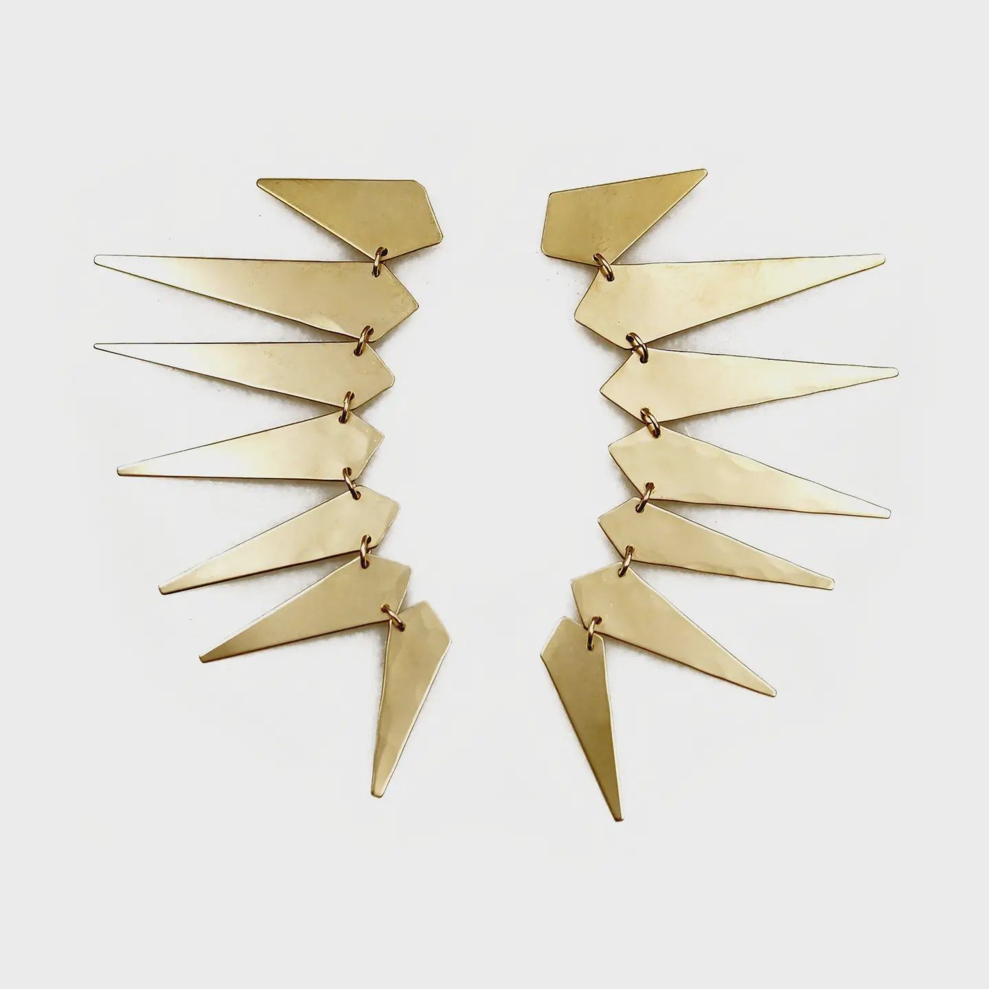 Maxima Punk Earrings / Brass