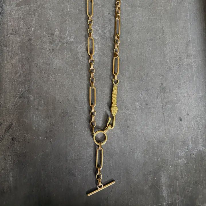 Big Chain with Snake T Bar Clasp