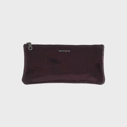 Eyewear Case | Foil Eggplant Distress
