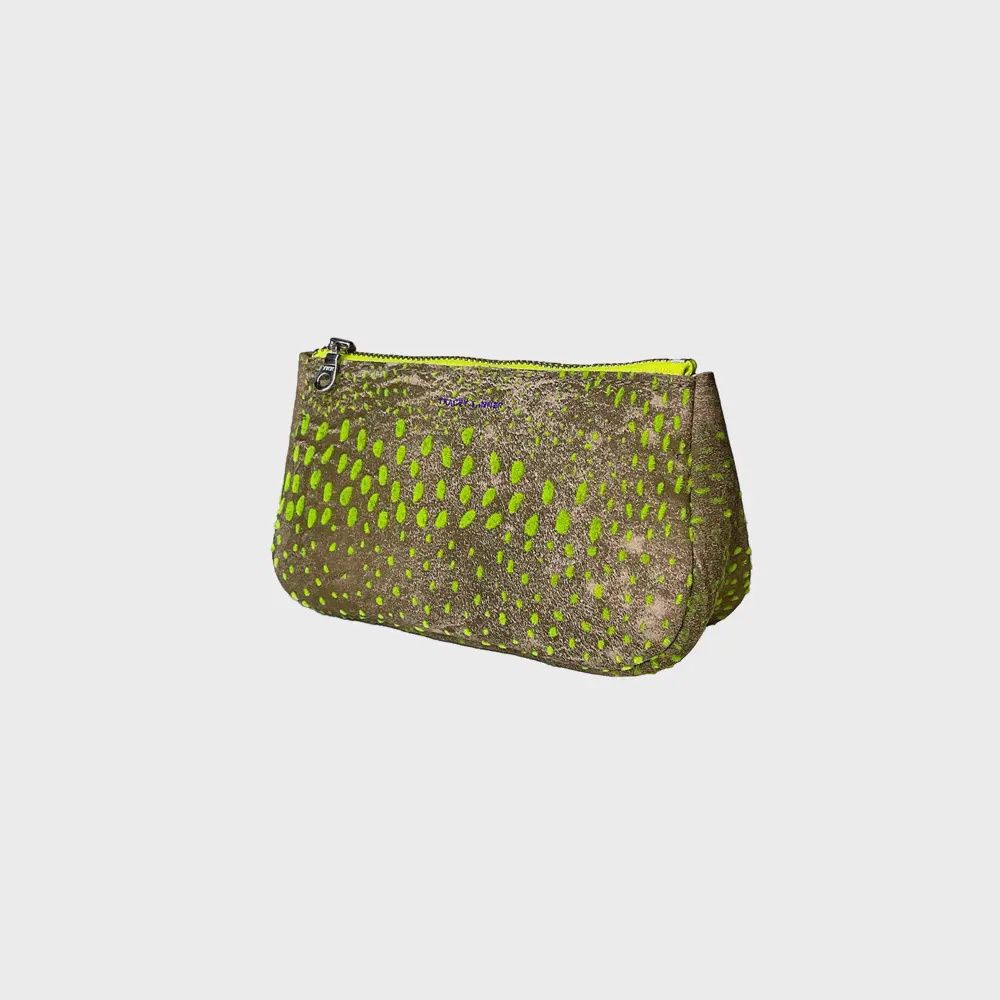Small Leather Fatty Pouch | Flock Tan