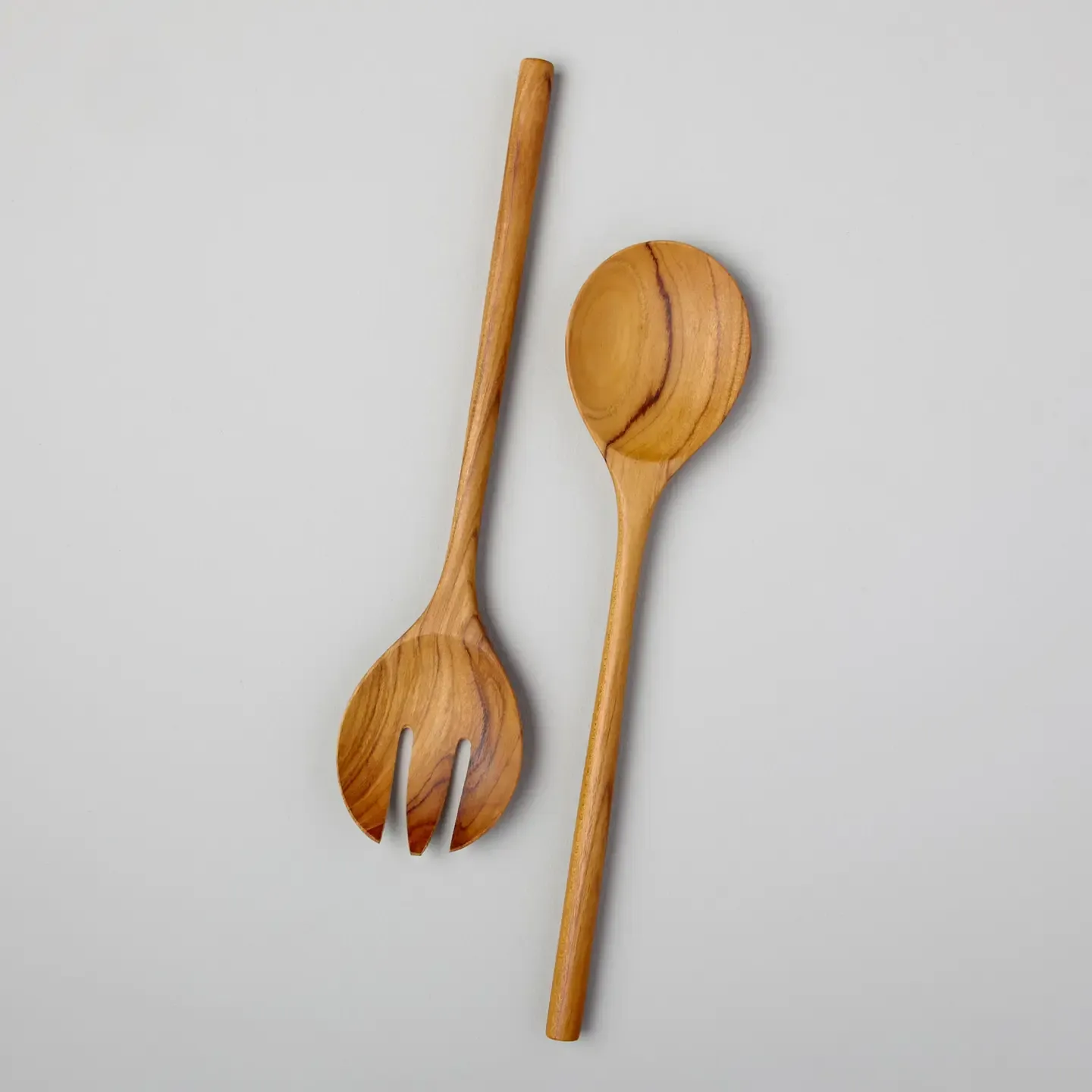 Teak Large Salad Server Set