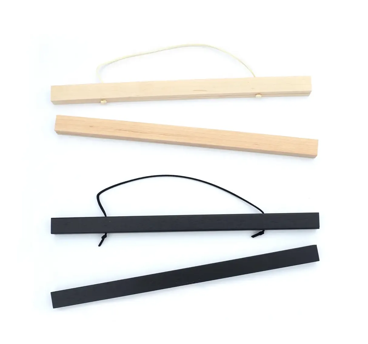 11.5" Magnetic Wood Hanging Poster Frame | Black