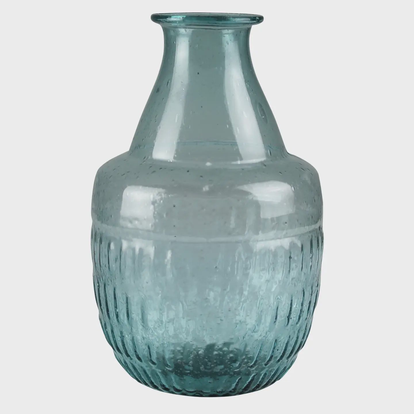 azure glass vase, Size: small