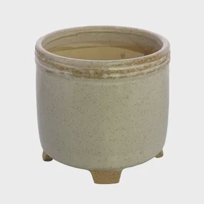 Sur Cachepot Ceramic LG White