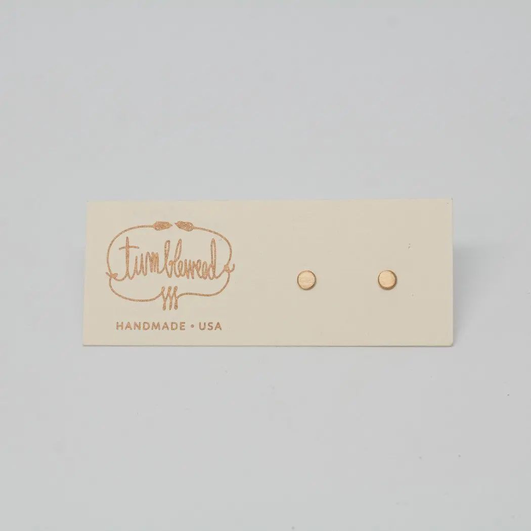 Circle Post Earrings SM GF