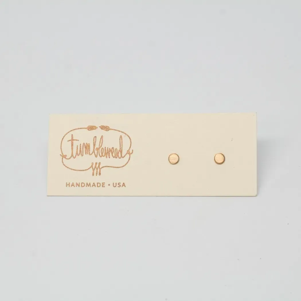 Circle Post Earrings SM GF