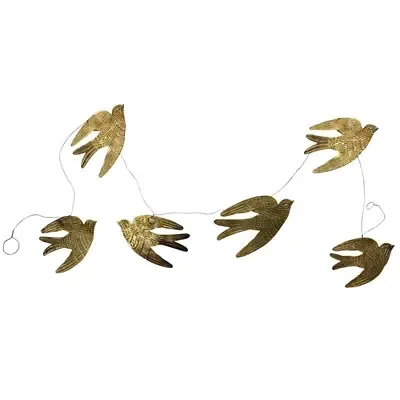 Antique Brass Bird Garland