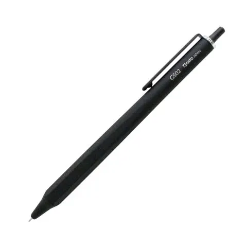 GS02 Retractable Gel Roller Pen, Color: Black