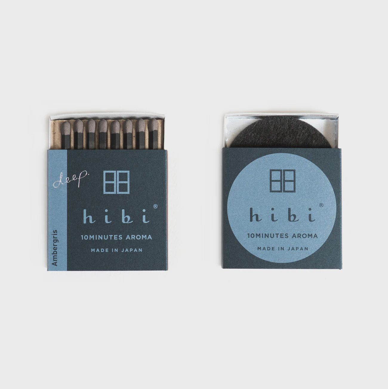 hibi incense matches | 8 pack, Scent: ambergris