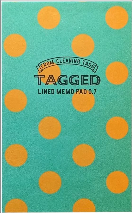 Polka Dot Memo Pad, Color: Orange + Green