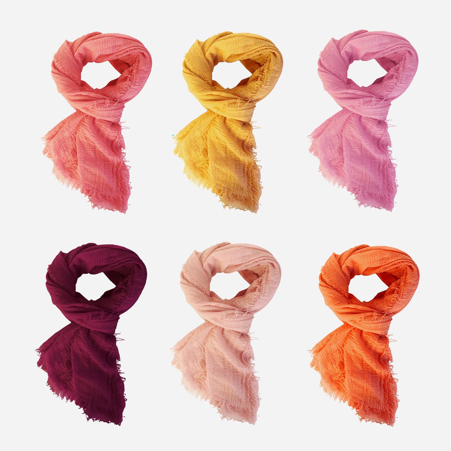 lightweight scarf | warm colors