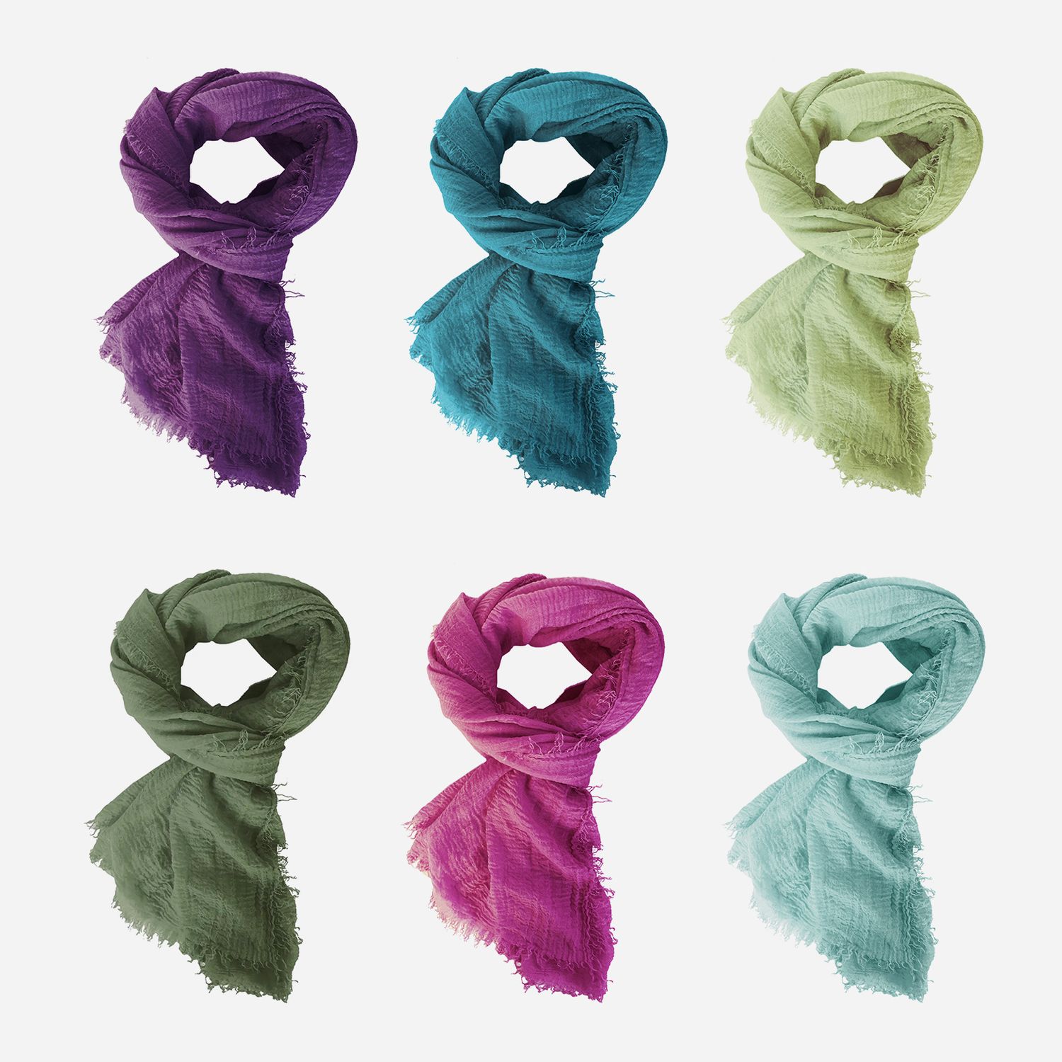 lightweight scarf | cool colors