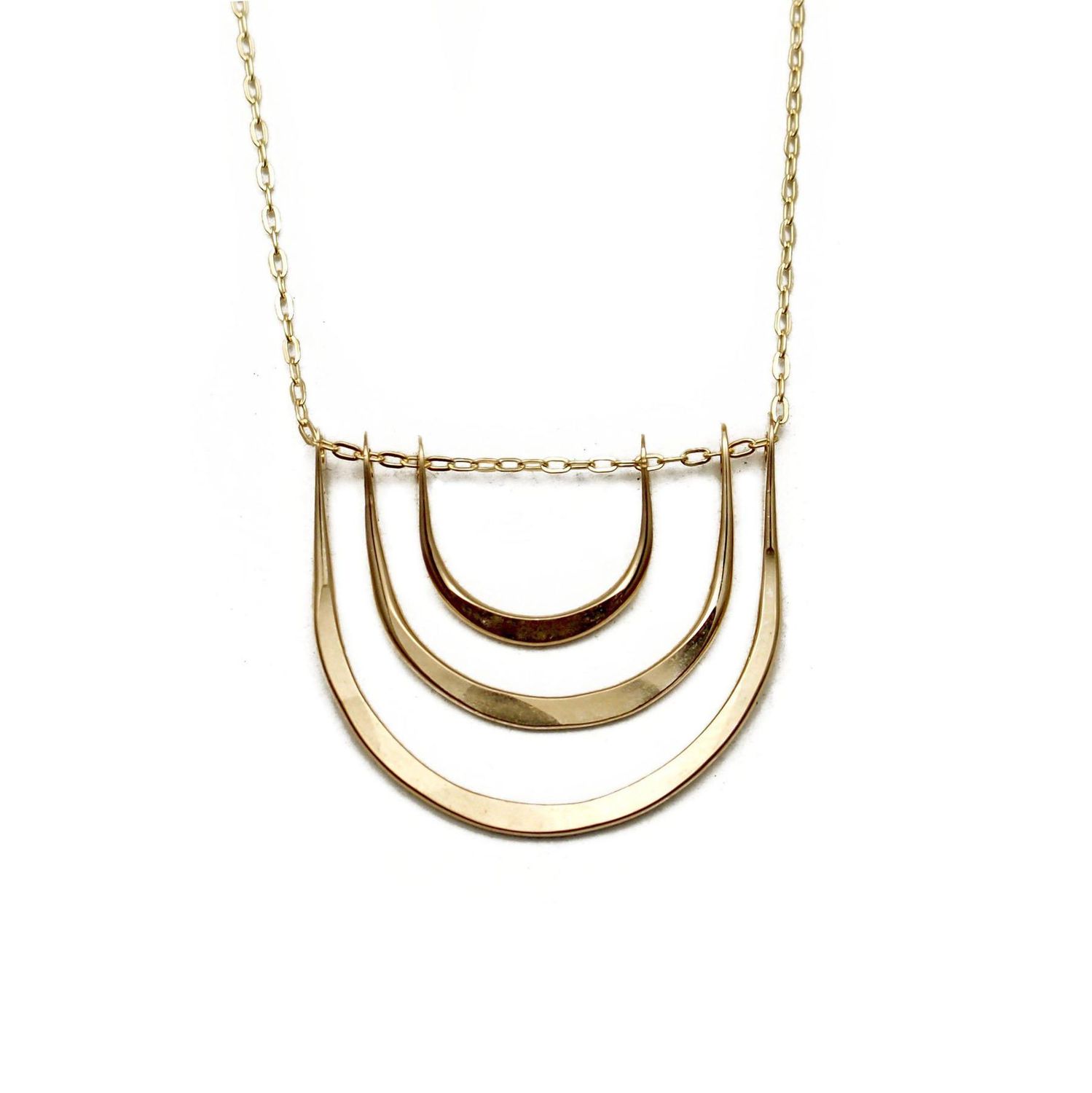 triple arc necklace