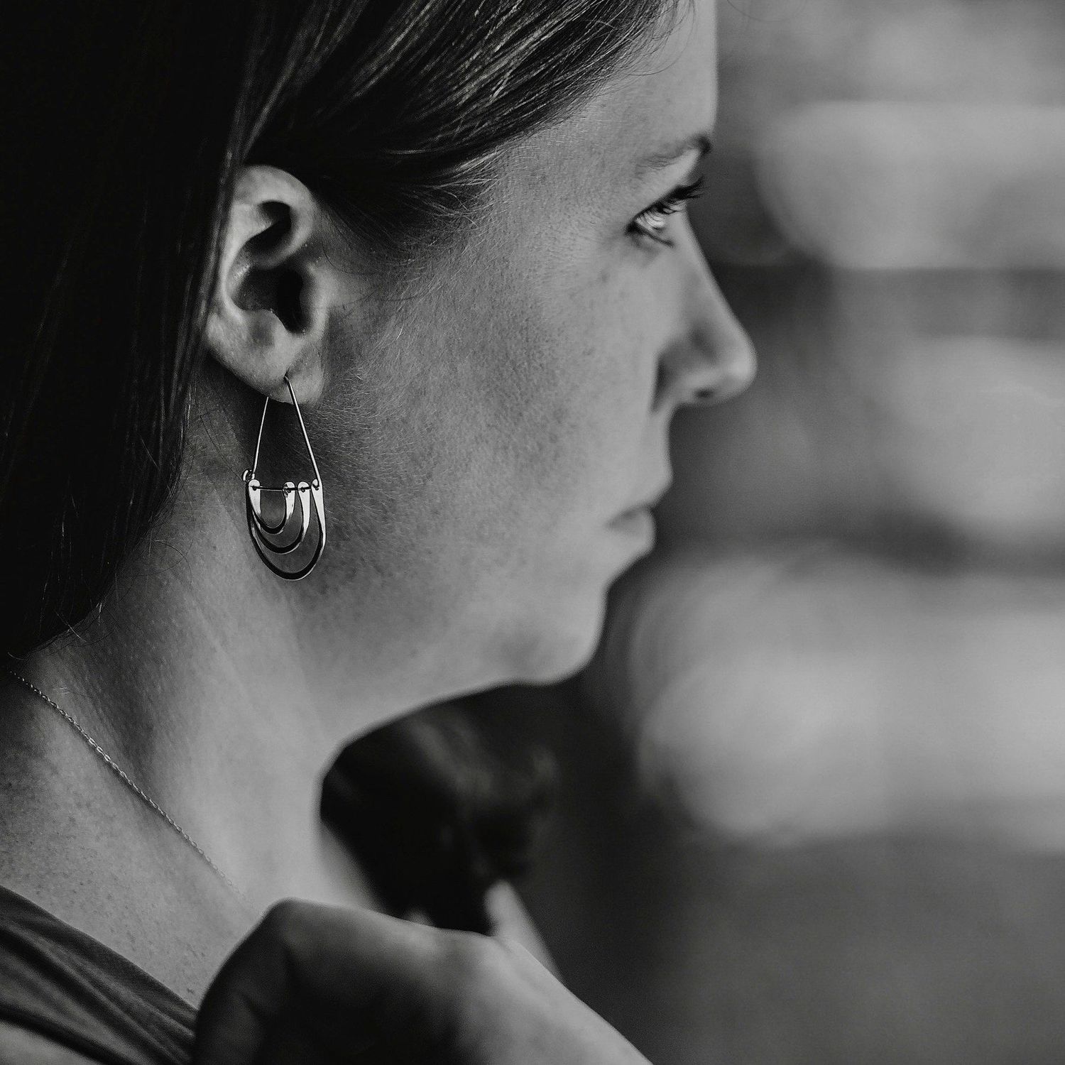triple arc hoops, Material: Sterling Silver