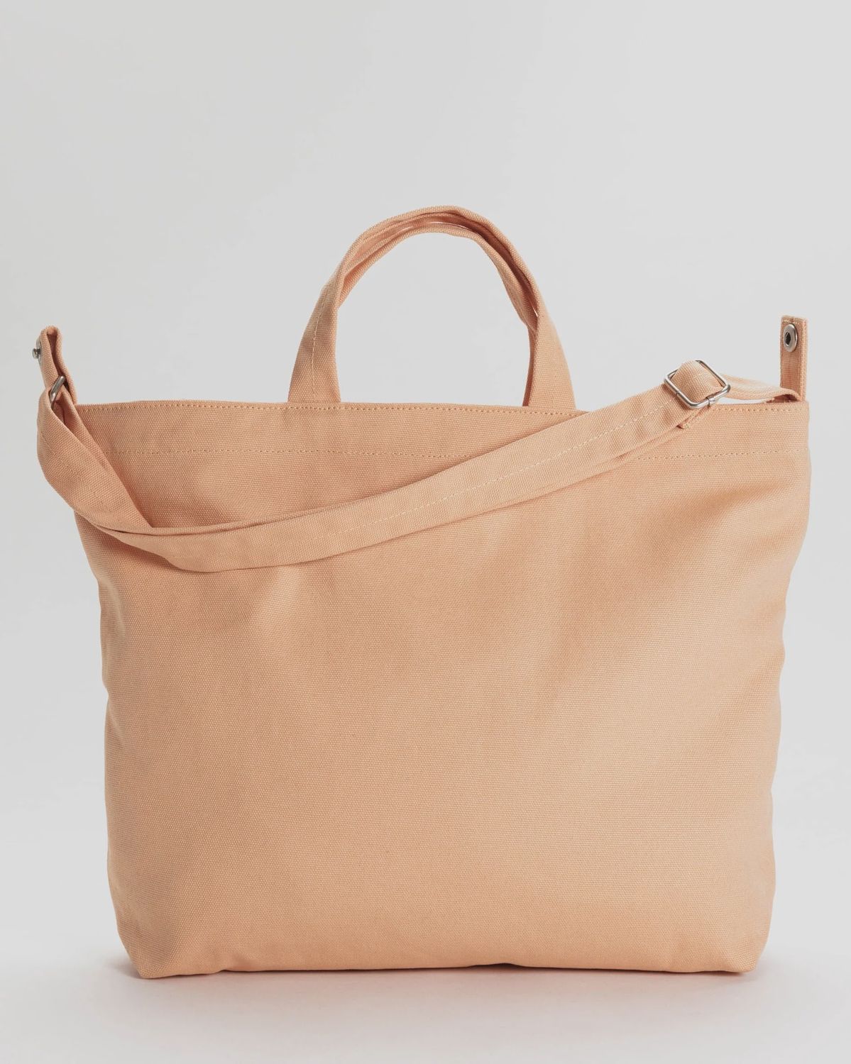 Horizontal Zip Duck Bag, Color: Bisque