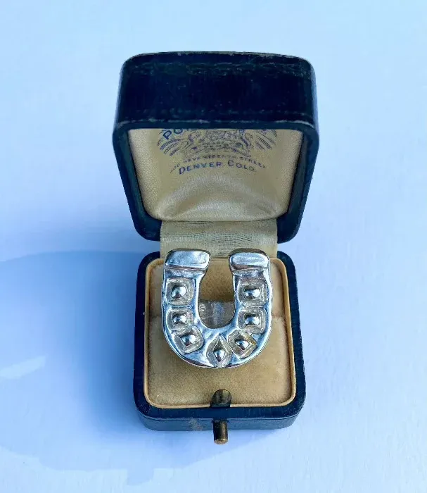 Wax Cast Horseshoe Ring Sterling