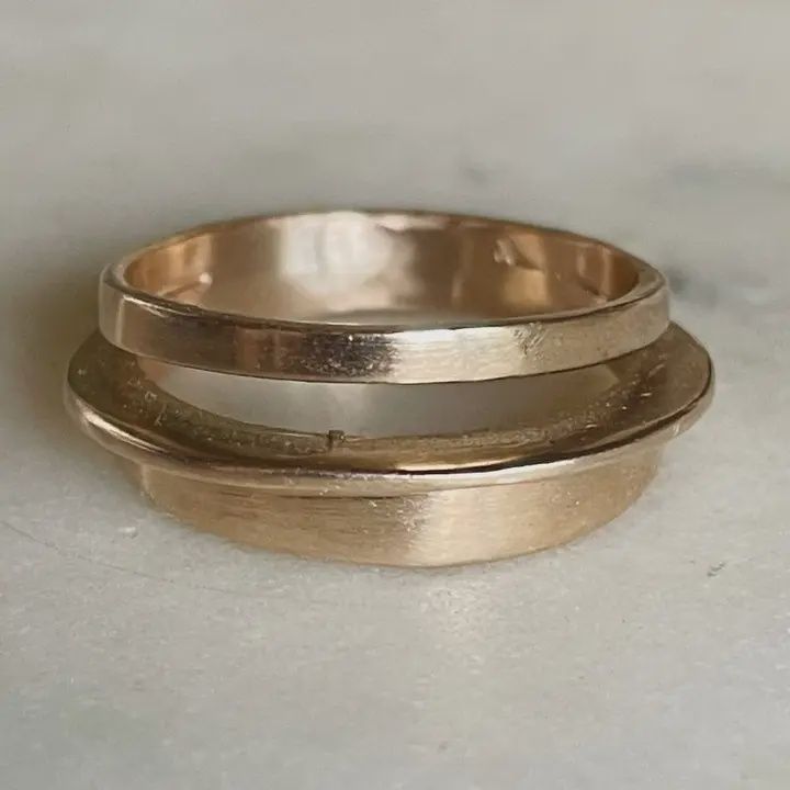 Self Stacker Ring, metal: Bronze