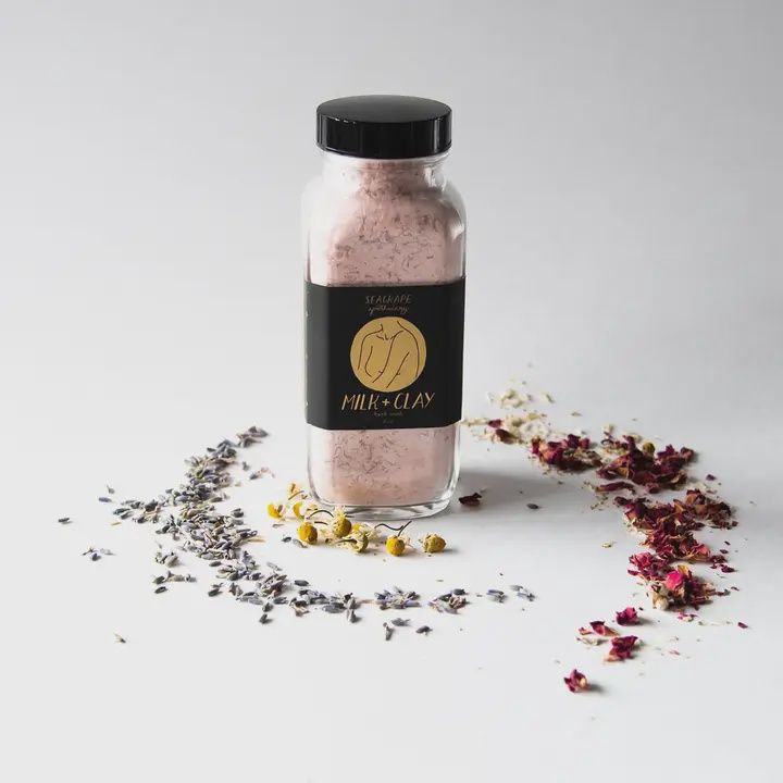 Milk and Clay Bath Soak, Size: 8oz.