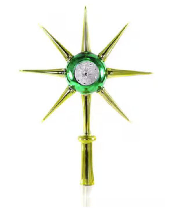 Star of Whimsy Tree Topper | Green
