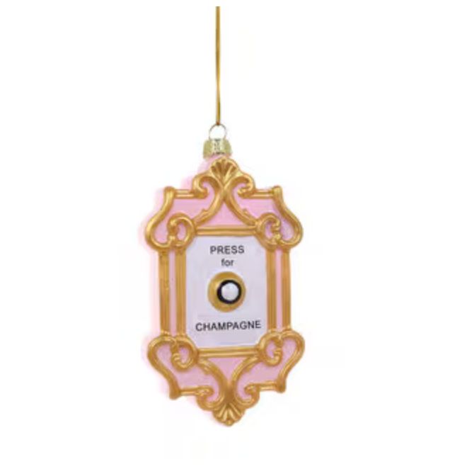 Champagne Button Ornament
