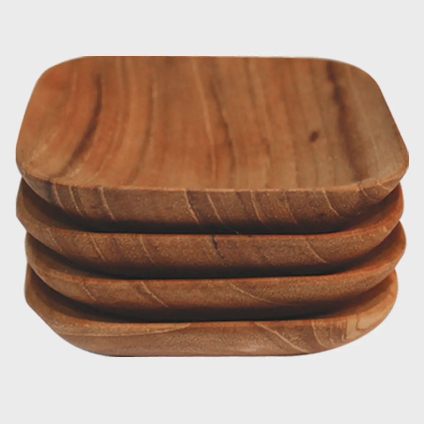 Teak Square Bowls | Set of 4