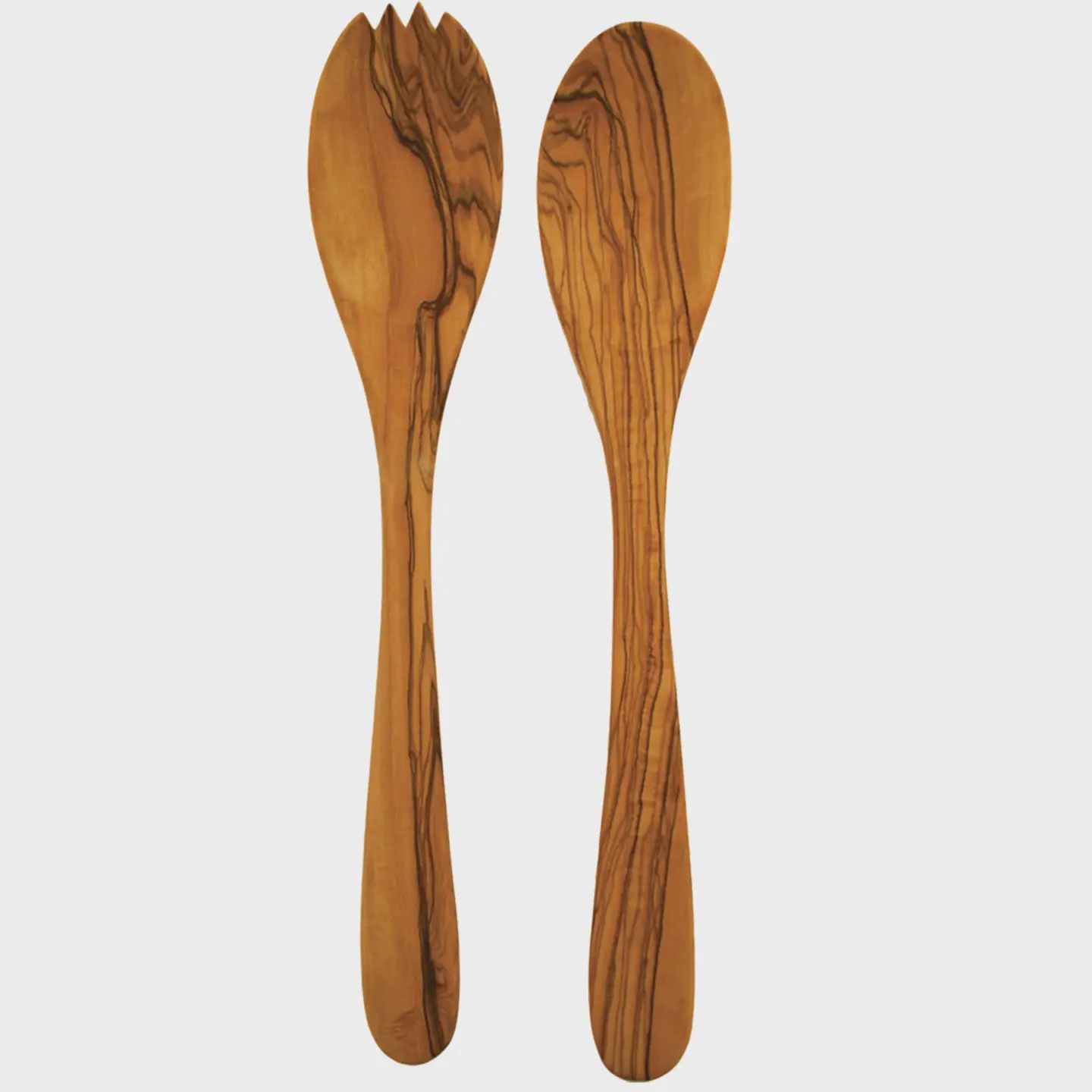 Olive Wood Serving Set | Long