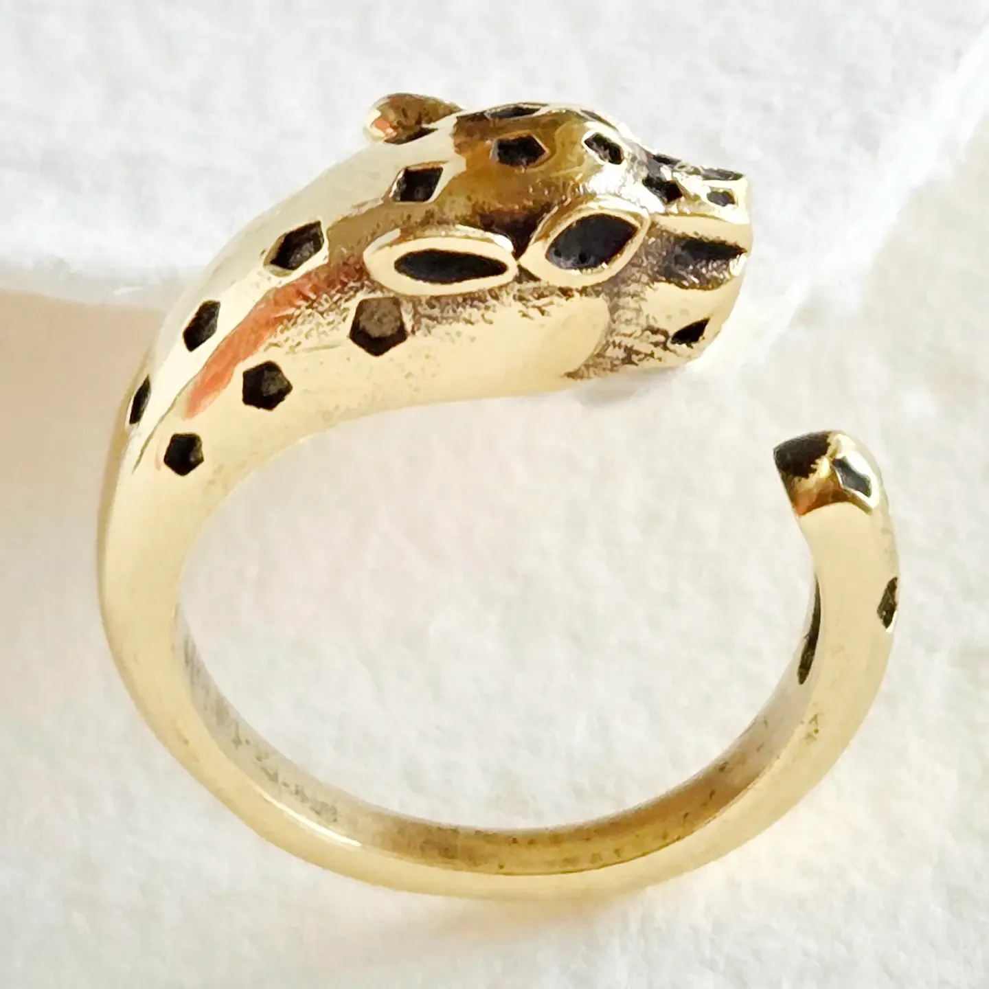 Brass Leopard Ring