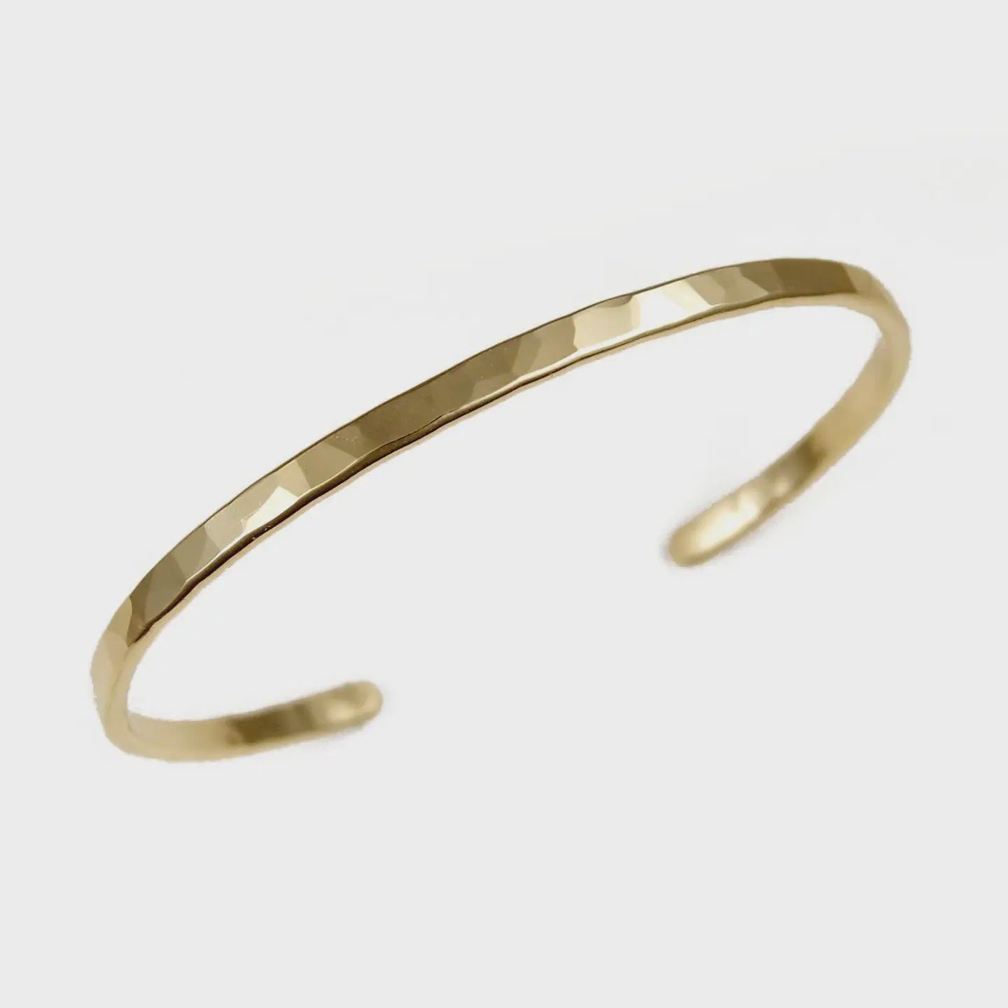 Hammered Cuff | Brass